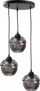 Lampa wisząca Keter Lighting Lampa wisząca 3xE27 MERA BLACK/GOLD 1