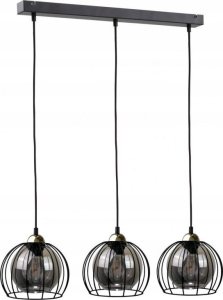 Lampa wisząca Keter Lighting Lampa wisząca 3xE27 SOLO BLACK/GOLD 1