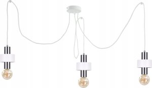 Lampa wisząca Keter Lighting Lampa wisząca 3xE27 UNICA WHITE/SILVER 1