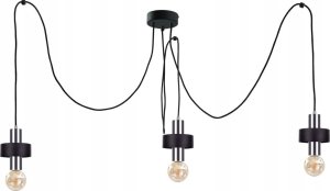 Lampa wisząca Keter Lighting Lampa wisząca 3xE27 UNICA BLACK/SILVER 1