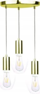 Lampa wisząca Keter Lighting Lampa wisząca 3xE27 VERRE GOLD 1