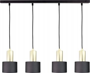 Lampa wisząca Keter Lighting Lampa wisząca 4xE27 LUCE BLACK GOLD 1