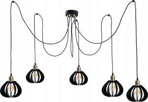 Lampa wisząca Keter Lighting Lampa wisząca 5xE27 GEMMA GOLD 1