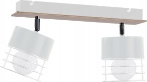 Keter Lighting Spot 2xE27 CASA WHITE/WOOD 1