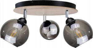 Keter Lighting Spot 3xE27 YUNO WOOD BLACK/NATURAL 1