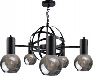 Lampa wisząca Keter Lighting Żyrandol 5xE27 PLANET BLACK 1