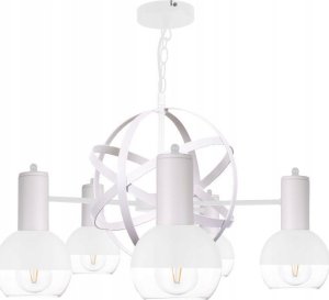 Lampa wisząca Keter Lighting Żyrandol 5xE27 PLANET WHITE 1