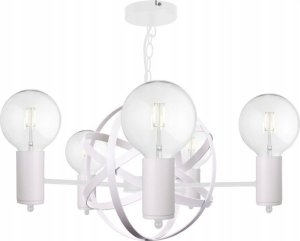 Lampa wisząca Keter Lighting Żyrandol 5xE27 SOLAR II WHITE 1