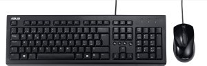 Klawiatura + mysz Asus ASUS U2000 Keyboard + Mouse Set klawiatura Dołączona myszka USB Czarny 1