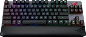 Klawiatura Asus ASUS ROG Strix Scope RX TKL Wireless Deluxe klawiatura USB + RF Wireless + Bluetooth AZERTY Francuski Czarny 6