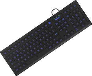 Podkładka Keysonic KeySonic KSK-8031INEL klawiatura USB QWERTZ Niemiecki Czarny 5