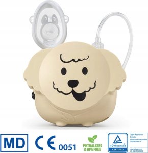 Flaem FLAEM Puppy Inhalator dla dzieci w kształcie pieska, certyfikowany 6