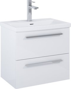 A857969806 / ROCA / KWADRO / KWADRO SZAFKA ŁAZIENKOWA 60 CM Z 2 SZUFLADAMI, DO KOMPLETACJI Z UMYWALKĄ HEBE, BIAŁY POŁYSK / ZAMIENNIK 166712 / 1