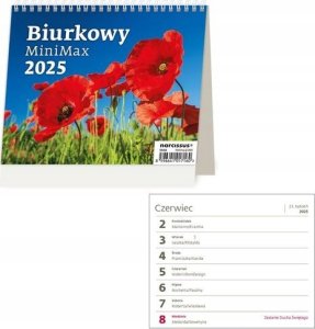 Kalendarz 2025 biurkowy MiniMax tygodniowy HELMA 1