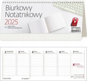 Kalendarz 2025 biurkowy Notatnikowy HELMA 1