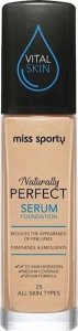 MISS SPORTY_Naturally Perfect All Skin Serum Foundation podkład do twarzy 25 Warm 30ml 1