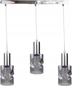 Lampa wisząca Keter Lighting Lampa wisząca 3xE27 CROSS DARK SILVER 1