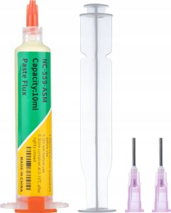 Rosfix Rosfix Topnik flux w strzykawce NC-559-ASM+Pasta lutownicza (płynna cyna) w strzykawce XG-Z40 35g 3