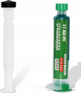Rosfix ZESTAW SOLDERMASKA ZIELONA DO PŁYTEK DRUKOWANYCH PCB UV LAMPA UV 2