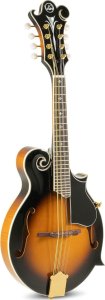 GEWA Mandolina GEWA F-2 Premium Sunburst 505455 8 Strun 24 Progi Pozłacana Etui 1