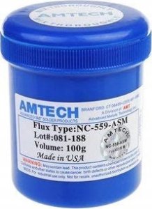 Rosfix TOPNIK DO LUTOWANIA FLUX LUTOWNICZY AMTECH NC-559-ASM 100G PASTA BGA HQ 1