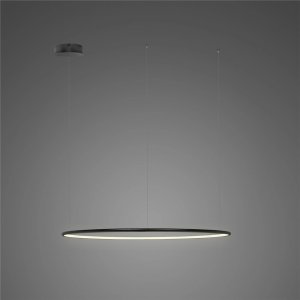 Lampa wisząca ALTAVOLA DESIGN Lampa wisząca Ledowe Okręgi No.1 CO 60cm 3k czarna ściemnialna (Barwa światła delikatnie ciepła, Kierunek padania światła do wewnątrz, Kolor Czarny, Możliwość ściemniania tak) 1