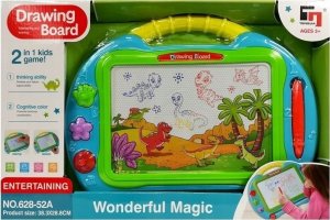 LeanToys Znikopis Turkusowy ze Stempelkami LEAN Toys 4