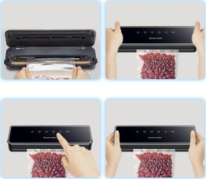 Heckermann Zgrzewarka próżniowa Heckermann 2800 Czarna 2