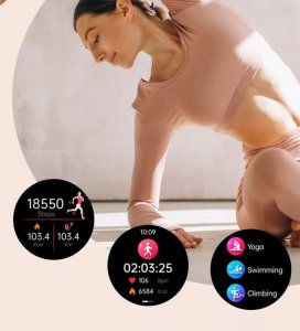 Smartwatch Active Band SMARTWATCH ZEGAREK WATCH MENU PL DAMSKI ROZMOWY SPORT POLSKIE PULS KROKI NX7 PRO 9