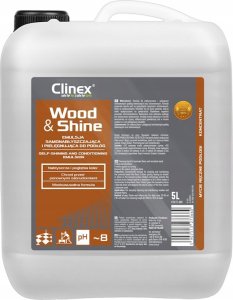 Clinex Clinex Wood&Shine - Emulsja samonabłyszczająca i pielęgnująca podłogi - 5 l 1