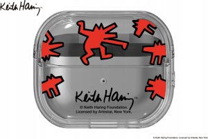 Samsung FPR630SBARW Samsung Buds3 Keith Haring Slickback Clear Case (Red) 1