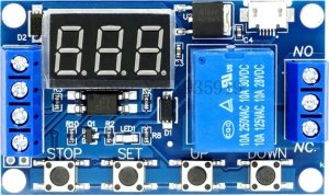 Rosfix MODUŁ PRZEKAŹNIK 10A 230V CZASOWY 0-999MIN WŁĄCZNIK CYKLOWY TIMER MICRO USB 1