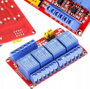 Rosfix ROSFIX 4-KANAŁOWY MODUŁ PRZEKAŹNIKA 5V H/L 10A ARDUINO RASPBERRY PI JAKOŚĆ 1