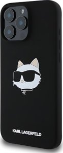 Karl Lagerfeld KARL LAGERFELD futerał do IPHONE 16 Pro Max kompatybilny z MagSafe KLHMP16XSCHPPLK (Sil Choupette Head Print) czarny 3