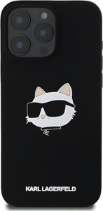 Karl Lagerfeld KARL LAGERFELD futerał do IPHONE 16 Pro Max kompatybilny z MagSafe KLHMP16XSCHPPLK (Sil Choupette Head Print) czarny 4