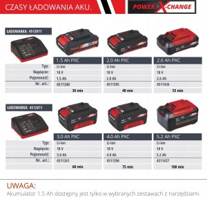 Einhell LAMPA AKUMULATOROWA TP-CL 18/3000 Li - Solo 4514172 5