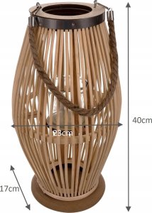 Ruhhy Lampion bambusowy rattanowy Gardlov 24282 3