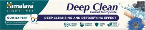 Himalaya HIMALAYA Gum Expert Ziołowa Pasta do zębów Deep Clean z węglem aktywnym 75ml 1