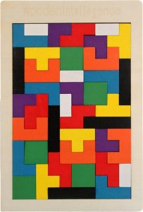 LeanToys Drewniane Puzzle Układanka Logiczna 40 Elementów LEAN TOYS 2
