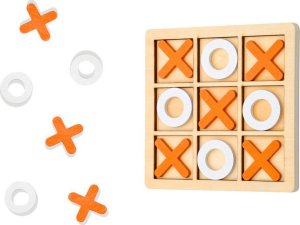 LeanToys Gra W Kółko i Krzyżyk Strategiczna Logiczna Drewniana LEAN TOYS 2