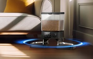 Oneisall Podwójny dozownik karmy WiFi 4