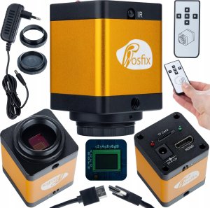 Mikroskop Rosfix ZESTAW MIKROSKOP OPTYCZNY MERCURY KAMERA 12MPIX HD+ MATA UCHWYT WYŚWIETLACZ 8