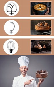 Robot planetarny Lehmann ROBOT KUCHENNY PLANETARNY MIKSER 2200W MISA 5L DUŻY WIELOFUNKCYJNY BIAŁY 5