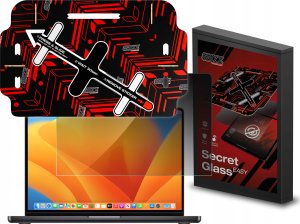 Filtr GrizzGlass Szkło prywatyzujące GrizzGlass SecretGlass Easy do Apple MacBook Pro 14" 2023 1