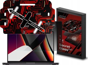 Filtr GrizzGlass Szkło prywatyzujące GrizzGlass SecretGlass Easy do Apple MacBook Pro 16" 2021 1