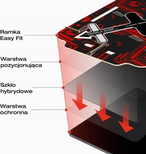 GrizzGlass Szkło prywatności SecretGlass Easy do Samsung Galaxy Tab A9 Plus 6
