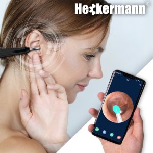 Heckermann Otoskop do czyszczenia uszu Heckermann NE6 Czarny 2