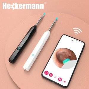 Heckermann Otoskop do czyszczenia uszu Heckermann NE6 Czarny 6