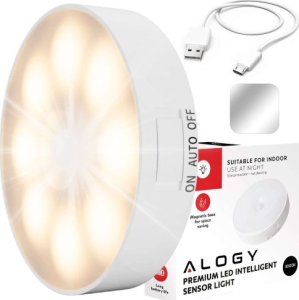 Lampka wtykowa do gniazdka Alogy WYP Lampka lampa LED czujnik ruchu zmierzchu nocna Alogy Sensor Light 1