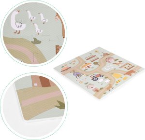 Ecotoys Duża mata piankowa EVA dla dzieci Farma 90,5x90,5 cm 21 el. ECOTOYS 5